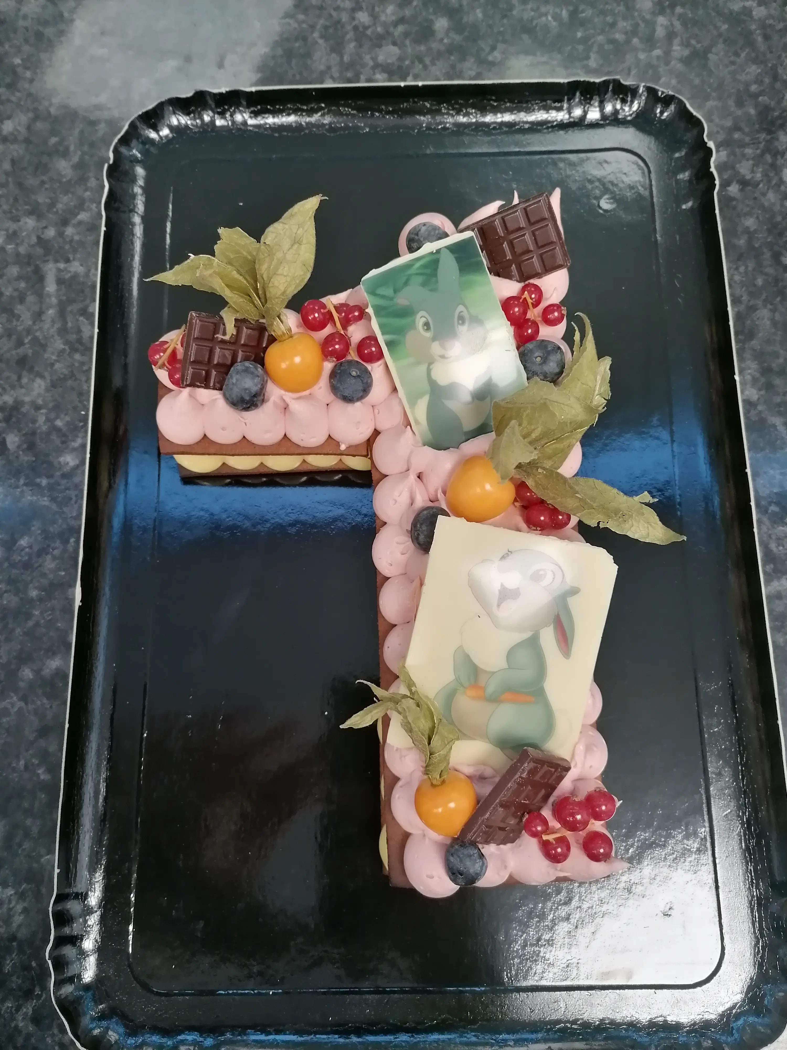 Number cake personnalisé 